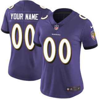 Nike Baltimore Ravens Elite Purple Home Women's Jersey NFL Vapor Untouchable Customized jerseys