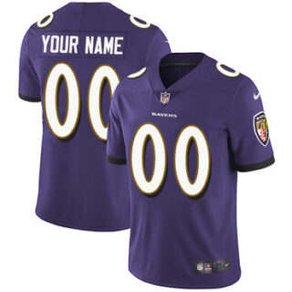 Nike Baltimore Ravens Limited Purple Home Men's Jersey NFL Vapor Untouchable Customized jerseys