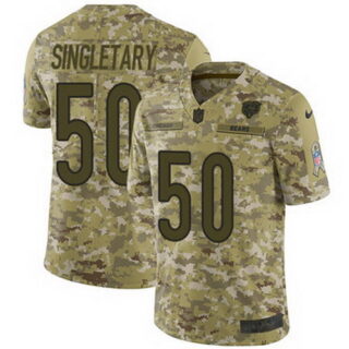 Nike Bears #50 Mike Singletary Camo Men's Stitched NFL Limited 2018 Salute To Service Jersey