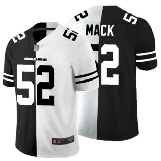 Nike Bears 52 Khalil Mack Black And White Split Vapor Untouchable Limited Jersey