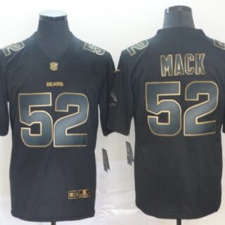Nike Bears 52 Khalil Mack Black Gold Vapor Untouchable Limited Jersey