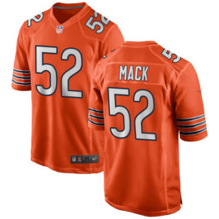 Nike Bears 52 Khalil Mack Orange Alternate Elite Jersey