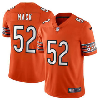 Nike Bears 52 Khalil Mack Orange Youth Vapor Untouchable Limited Jersey