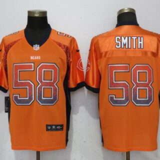 Nike Bears 58 Roquan Smith Orange Drift Fashion Elite Jersey