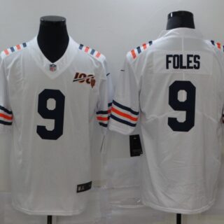 Nike Bears 9 Nick Foles White 100th Season Vapor Untouchable Limited Jersey