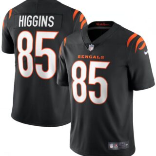 Nike Bengals 85 Tee Higgins Black Vapor Limited Jersey