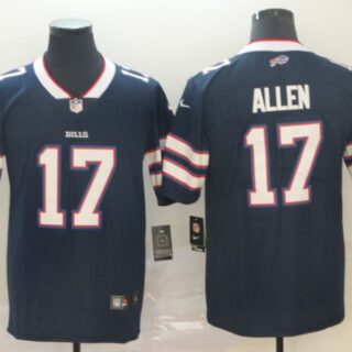 Nike Bills 17 Josh Allen Navy Inverted Legend Limited Jersey