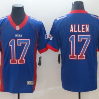 Nike Bills 17 Josh Allen Royal Drift Fashion Limited Jersey