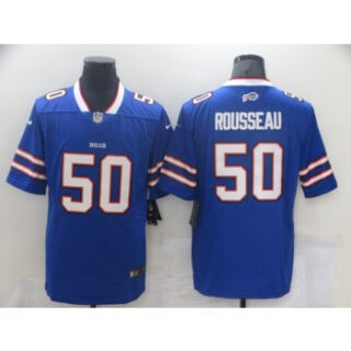 Nike Bills 50 Gregory Rousseau Blue Vapor Limited Men Jersey
