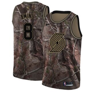 Nike Blazers #8 Al-Farouq Aminu Camo Women's NBA Swingman Realtree Collection Jersey