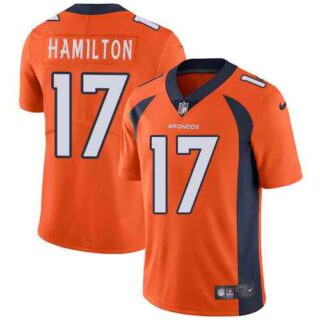 Nike Broncos 17 DaeSean Hamilton Orange Vapor Untouchable Limited Jersey