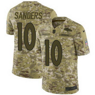 Nike Broncos #10 Emmanuel Sanders Camo Youth Stitched NFL Limited 2018 Salute to Service Jersey