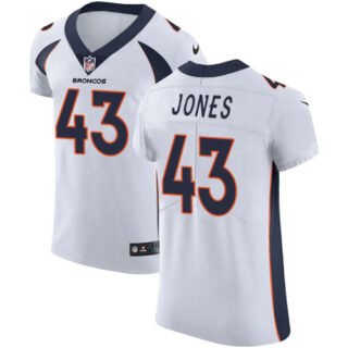 Nike Broncos #43 Joe Jones White Men's Stitched NFL New Elite Jersey