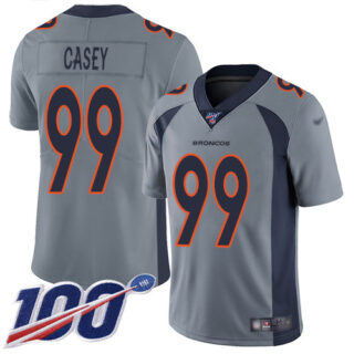 Nike Broncos #99 Jurrell Casey Gray Men's Stitched NFL Limited Inverted Legend 100th Season Jersey