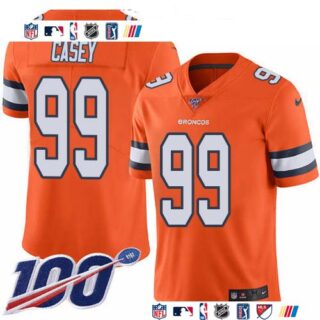 Nike Broncos #99 Jurrell Casey Orange Men's Stitched NFL Limited Rush 100th Season Jersey