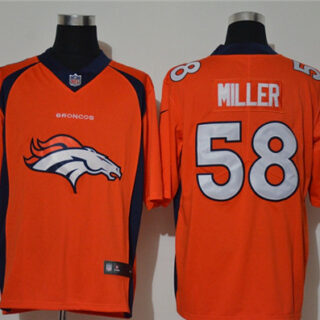 Nike Broncos 58 Von Miller Orange Vapor Untouchable Limited Jersey