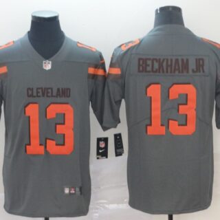 Nike Browns 13 Odell Beckham Jr Gray Inverted Legend Limited Jersey