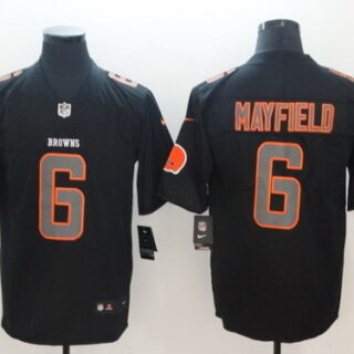 Nike Browns 6 Baker Mayfield Black Impact Rush Limited Jersey