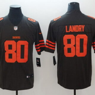 Nike Browns 80 Jarvis Landry Brown Color Rush Limited Jerseys