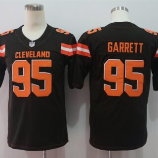 Nike Browns 95 Myles Garrett Brown Vapor Untouchable Player Limited Jersey