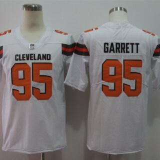Nike Browns 95 Myles Garrett White Vapor Untouchable Player Limited Jersey
