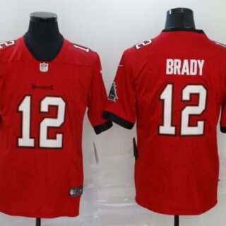 Nike Buccaneers 12 Tom Brady Red New 2020 Vapor Untouchable Limited Jersey