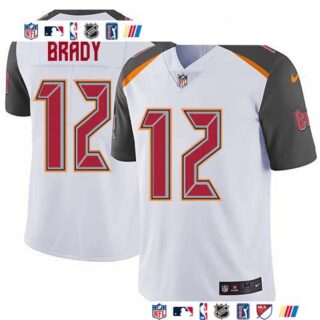 Nike Buccaneers #12 Tom Brady White Men's Stitched NFL Vapor Untouchable Limited Jersey