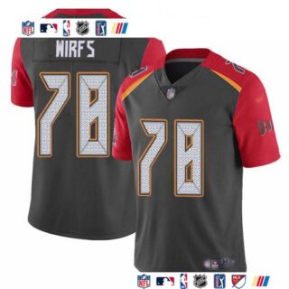Nike Buccaneers #78 Tristan Wirfs Gray Men's Stitched NFL Limited Inverted Legend Jersey