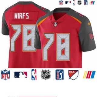 Nike Buccaneers #78 Tristan Wirfs Red Team Color Men's Stitched NFL Vapor Untouchable Limited Jersey