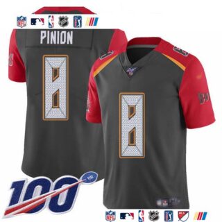 Nike Buccaneers #8 Bradley Pinion Gray Men's Stitched NFL Limited Inverted Legend 100th Season Jersey