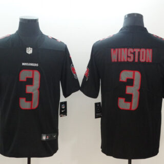 Nike Buccaneers 3 Jameis Winston Black Vapor Impact Limited Jersey