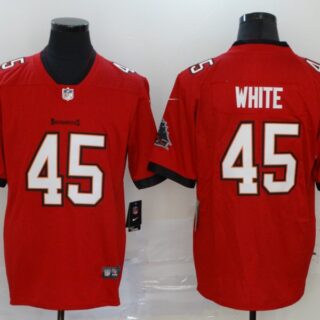 Nike Buccaneers 45 Devin White Red New 2020 Vapor Untouchable Limited Jersey