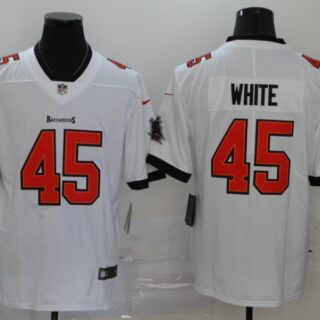 Nike Buccaneers 45 Devin White White New 2020 Vapor Untouchable Limited Jersey