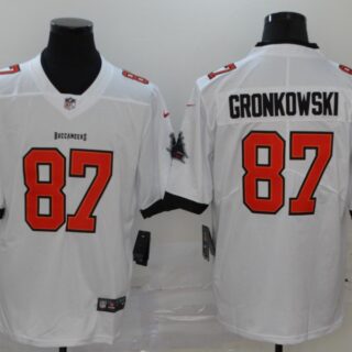 Nike Buccaneers 87 Rob Gronkowski white New 2020 Vapor Untouchable Limited Jersey