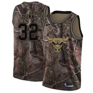 Nike Bulls #32 Kris Dunn Camo Women's NBA Swingman Realtree Collection Jersey