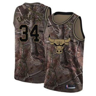 Nike Bulls #34 Wendell Carter Jr. Camo Youth NBA Swingman Realtree Collection Jersey