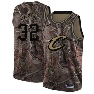 Nike Cavaliers #32 Jeff Green Camo NBA Swingman Realtree Collection Jersey