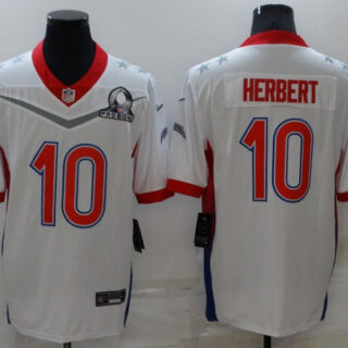 Nike Chargers 10 Justin Herbert White 2022 NFC Pro Bowl Limited Jersey