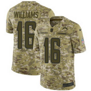 Nike Chargers #16 Tyrell Williams Camo Youth Stitched NFL Limited 2018 Salute to Service Jersey