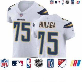 Nike Chargers #75 Bryan Bulaga White Men's Stitched NFL New Elite Jersey