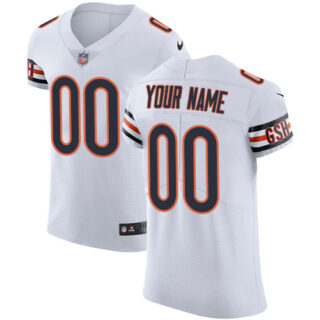 Nike Chicago Bears Elite White Road Men's Jersey NFL Vapor Untouchable Customized jerseys
