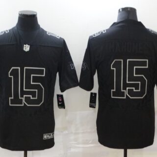Nike Chiefs 15 Patrick Mahomes Black Commemorative Edition Vapor Untouchable Limited Jersey