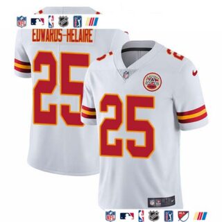 Nike Chiefs #25 Clyde Edwards-Helaire White Men's Stitched NFL Vapor Untouchable Limited Jersey