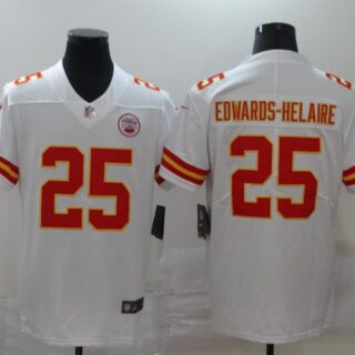Nike Chiefs 25 Clyde Edwards Helaire White Vapor Untouchable Limited Jersey