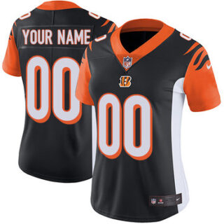 Nike Cincinnati Bengals Elite Black Home Women's Jersey NFL Vapor Untouchable Customized jerseys