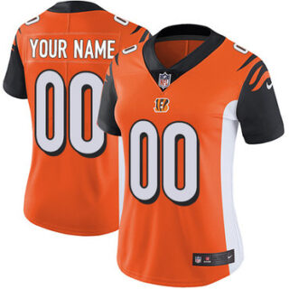Nike Cincinnati Bengals Elite Orange Alternate Women's Jersey NFL Vapor Untouchable Customized jerseys