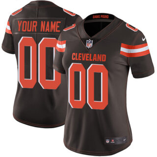 Nike Cleveland Browns Elite Brown Home Women's Jersey NFL Vapor Untouchable Customized jerseys