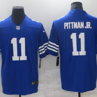 Nike Colts 11 Michael Pittman JR. Royal Vapor Untouchable Limited Jersey