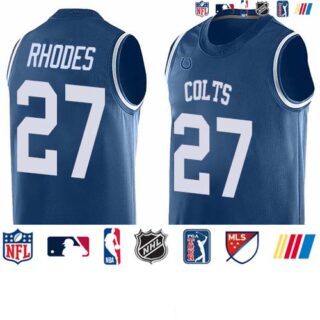 Nike Colts #27 Xavier Rhodes Royal Blue Team Color Men's Stitched NFL Limited Tank Top Jersey
