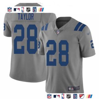 Nike Colts #28 Jonathan Taylor Gray Men's Stitched NFL Limited Inverted Legend Jersey